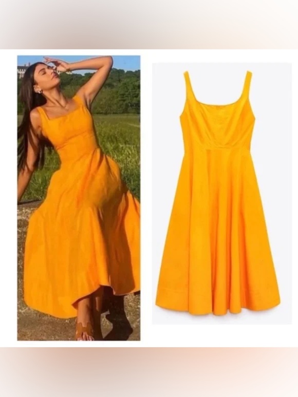 NWT Zara Poplin Tank Dress 2711/554 | Size small